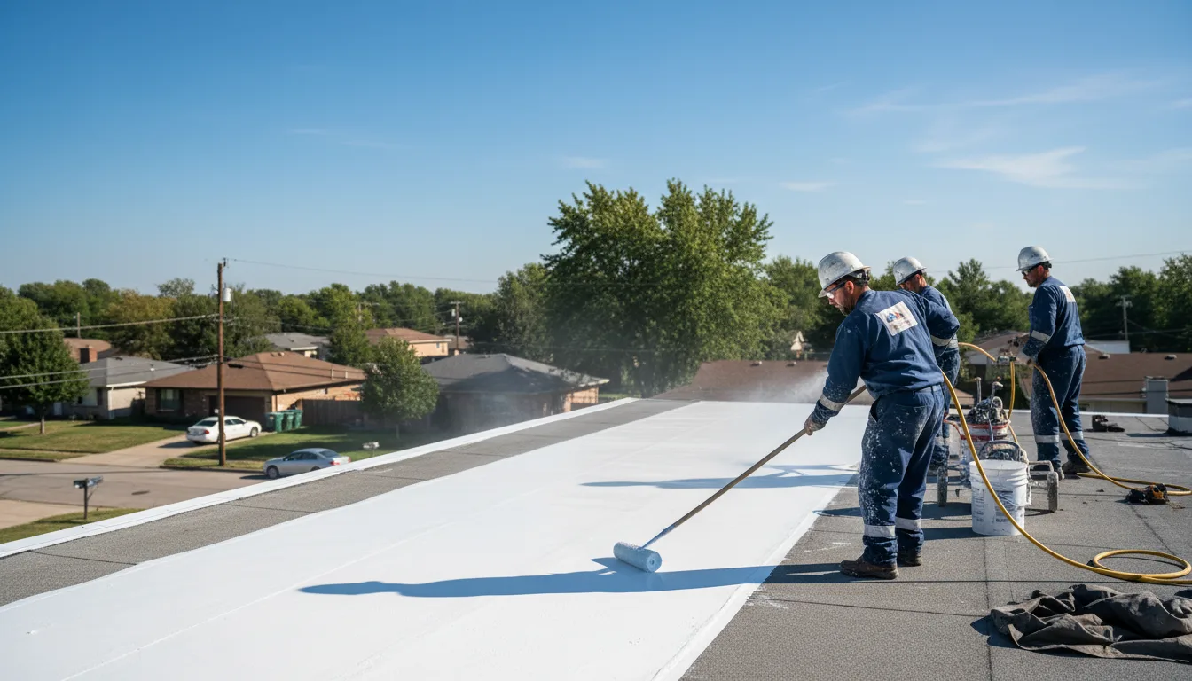 Commercial roof coating in Barhamsville, VA near me